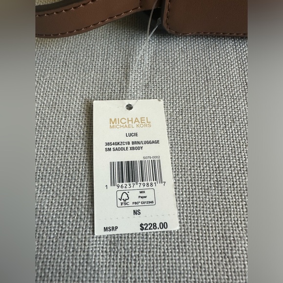 Michael Kors Lucie Saddle Crossbody Purse - Picture 8 of 10